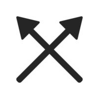 symbole de flèches croisées vecteur
