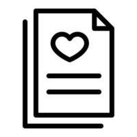 illustration vectorielle de fichier d'amour sur fond. symboles de qualité premium. icônes vectorielles pour le concept et la conception graphique. vecteur