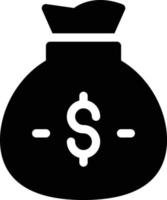 illustration vectorielle de sac dollar sur fond symboles de qualité premium. icônes vectorielles pour le concept et la conception graphique. vecteur