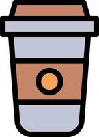 illustration vectorielle de tasse à café sur fond.symboles de qualité premium.icônes vectorielles pour le concept et la conception graphique. vecteur