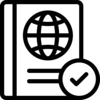 Passeport fait illustration vectorielle sur fond. symboles de qualité premium. icônes vectorielles pour le concept et la conception graphique. vecteur