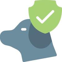 illustration vectorielle d'assurance chien sur fond.symboles de qualité premium.icônes vectorielles pour le concept et la conception graphique. vecteur