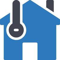 illustration vectorielle de température à la maison sur un arrière-plan.symboles de qualité premium.icônes vectorielles pour le concept et la conception graphique. vecteur
