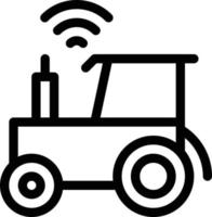 illustration vectorielle de tracteur sur fond.symboles de qualité premium.icônes vectorielles pour le concept et la conception graphique. vecteur