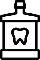 illustration vectorielle de dentifrice sur un background.symboles de qualité premium. icônes vectorielles pour le concept et la conception graphique. vecteur