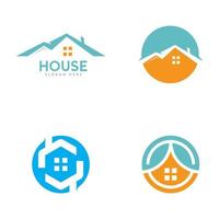 maison et appartement logo illustration vectorielle