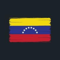 pinceau drapeau venezuela. drapeau national vecteur