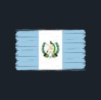 brosse de drapeau du guatemala. drapeau national vecteur