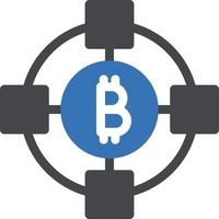 illustration vectorielle de réseau bitcoin sur fond.symboles de qualité premium.icônes vectorielles pour le concept et la conception graphique. vecteur