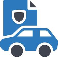 illustration vectorielle d'assurance automobile sur fond. symboles de qualité premium. icônes vectorielles pour le concept et la conception graphique. vecteur