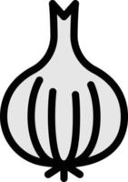illustration vectorielle d'oignon sur un fond. symboles de qualité premium. icônes vectorielles pour le concept et la conception graphique. vecteur