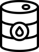 illustration vectorielle de tambour à huile sur fond. symboles de qualité premium. icônes vectorielles pour le concept et la conception graphique. vecteur