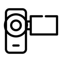 illustration vectorielle de caméra sur fond.symboles de qualité premium.icônes vectorielles pour le concept et la conception graphique. vecteur