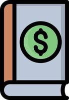 illustration vectorielle de dollar bancaire sur fond.symboles de qualité premium.icônes vectorielles pour le concept et la conception graphique. vecteur