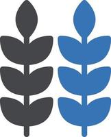 illustration vectorielle de blé sur un fond. symboles de qualité premium. icônes vectorielles pour le concept et la conception graphique.