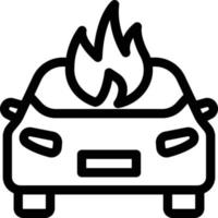 illustration vectorielle de feu de voiture sur fond.symboles de qualité premium.icônes vectorielles pour le concept et la conception graphique. vecteur