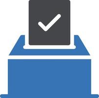 illustration vectorielle de bulletin de vote sur fond.symboles de qualité premium.icônes vectorielles pour le concept et la conception graphique. vecteur