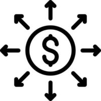 illustration vectorielle de réseau dollar sur fond.symboles de qualité premium.icônes vectorielles pour le concept et la conception graphique. vecteur