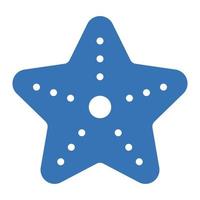 illustration vectorielle étoile de mer sur fond. symboles de qualité premium. icônes vectorielles pour le concept et la conception graphique. vecteur