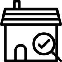 illustration vectorielle de chèque de maison sur un background.symboles de qualité premium.icônes vectorielles pour le concept et la conception graphique. vecteur