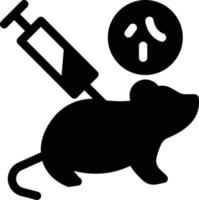 illustration vectorielle d'injection de rat sur un fond. symboles de qualité premium. icônes vectorielles pour le concept et la conception graphique. vecteur
