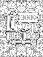 page de coloriage de citations de motivation. page de coloriage de citations inspirantes. page de coloriage de citations positives. ondes positives. mot de motivation de motivation. typographie motivationnelle. vecteur