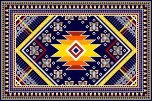 conception abstraite de motif ethnique géométrique. tapis en tissu aztèque ornement mandala ethnique chevron textile décoration papier peint. fond de vecteur de broderie traditionnelle ethnique indigène boho tribal