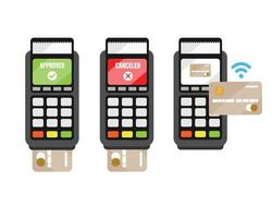 paiement mobile par smartphone, technologie nfc dans un paiement sans fil sans contact pour smartphone vecteur