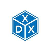 création de logo de lettre xdx sur fond blanc. concept de logo de lettre initiales créatives xdx. conception de lettre xdx. vecteur