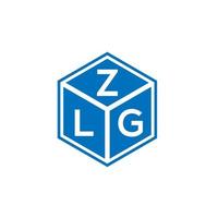 création de logo de lettre zlg sur fond blanc. concept de logo de lettre initiales créatives zlg. conception de lettre zlg. vecteur
