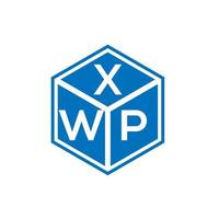 création de logo de lettre xwp sur fond blanc. concept de logo de lettre initiales créatives xwp. conception de lettre xwp. vecteur