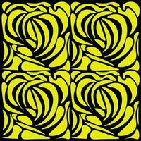 motif jaune abstrait sans soudure. abstrait noir et jaune vecteur