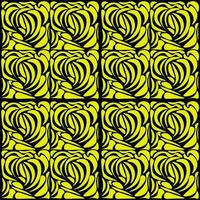 motif jaune abstrait sans soudure. abstrait noir et jaune vecteur