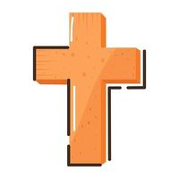 vérifiez cette icône plate premium de sainte croix vecteur