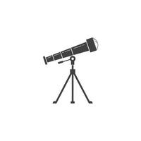 vecteur d'icône logo télescope
