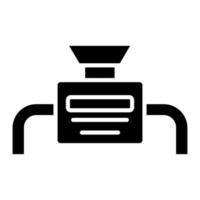 icône de glyphe de concasseur vecteur