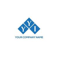 création de logo de lettre yyi sur fond blanc. yyi concept de logo de lettre initiales créatives. conception de lettre yyi. vecteur