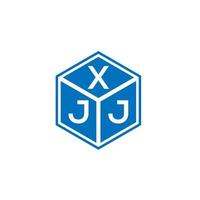 création de logo de lettre xjj sur fond blanc. concept de logo de lettre initiales créatives xjj. conception de lettre xjj. vecteur