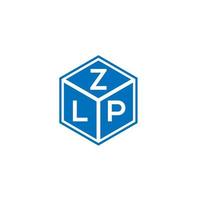 création de logo de lettre zlp sur fond blanc. concept de logo de lettre initiales créatives zlp. conception de lettre zlp. vecteur