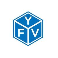 création de logo de lettre yfb sur fond blanc. concept de logo de lettre initiales créatives yfb. conception de lettre yfb. vecteur