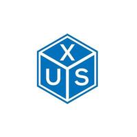 création de logo de lettre xus sur fond blanc. concept de logo de lettre initiales créatives xus. conception de lettre xus. vecteur