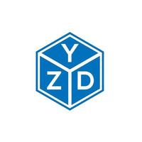 création de logo de lettre yzd sur fond blanc. concept de logo de lettre initiales créatives yzd. conception de lettre yzd. vecteur