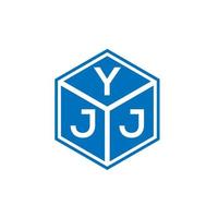 création de logo de lettre yjj sur fond blanc. concept de logo de lettre initiales créatives yjj. conception de lettre yjj. vecteur