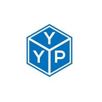 création de logo de lettre yyp sur fond blanc. concept de logo de lettre initiales créatives yyp. conception de lettre yyp. vecteur
