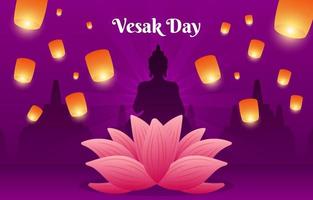 fond de fête vesak vecteur