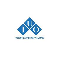 création de logo de lettre iuo sur fond blanc. concept de logo de lettre initiales créatives iuo. conception de lettre uio. vecteur