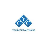 création de logo de lettre ycc sur fond blanc. concept de logo de lettre initiales créatives ycc. conception de lettre ycc. vecteur