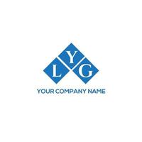 création de logo de lettre lyg sur fond blanc. concept de logo de lettre initiales créatives lyg. conception de lettre lyg. vecteur