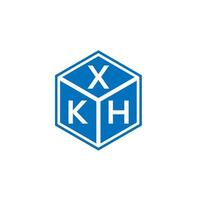 création de logo de lettre xkh sur fond blanc. concept de logo de lettre initiales créatives xkh. conception de lettre xkh. vecteur