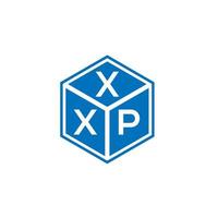 création de logo de lettre xxp sur fond blanc. concept de logo de lettre initiales créatives xxp. conception de lettre xxp. vecteur